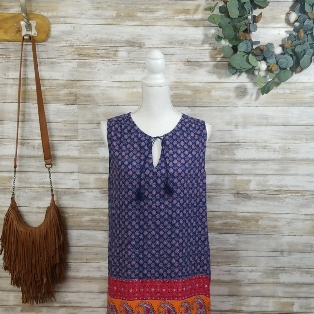 Boho Sheath Dress by BLL New York Size L